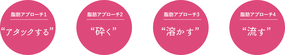 “破壊する”“砕く”“溶かす”“流す”